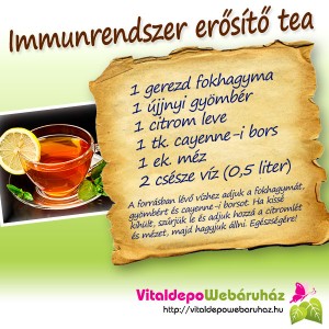 Immunerositő tea